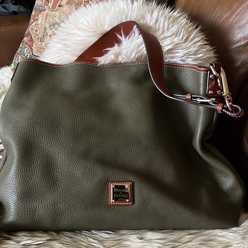 Dooney & Bourke XL Courtney Olive green hobo.